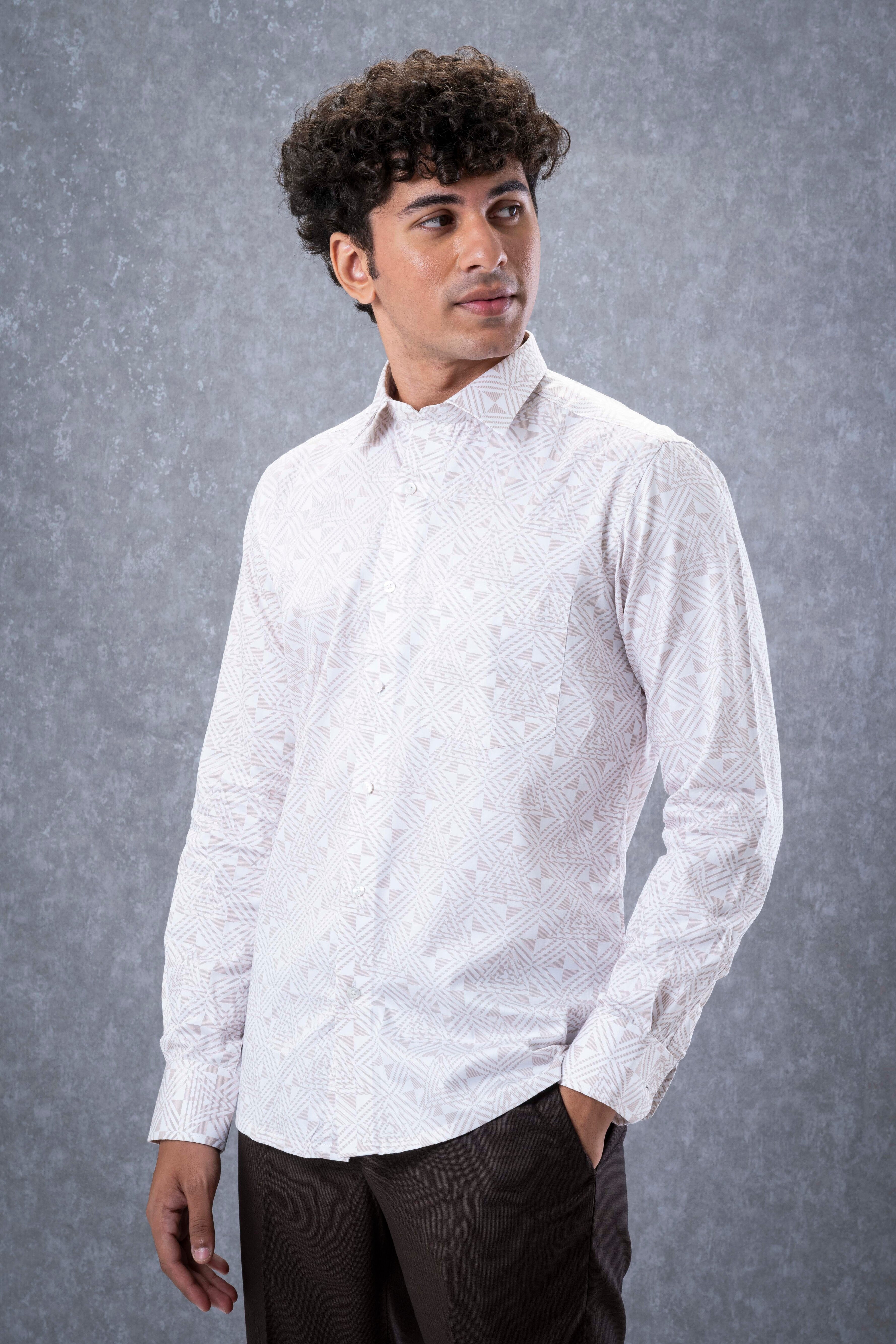 Earthy Geometric Shirt