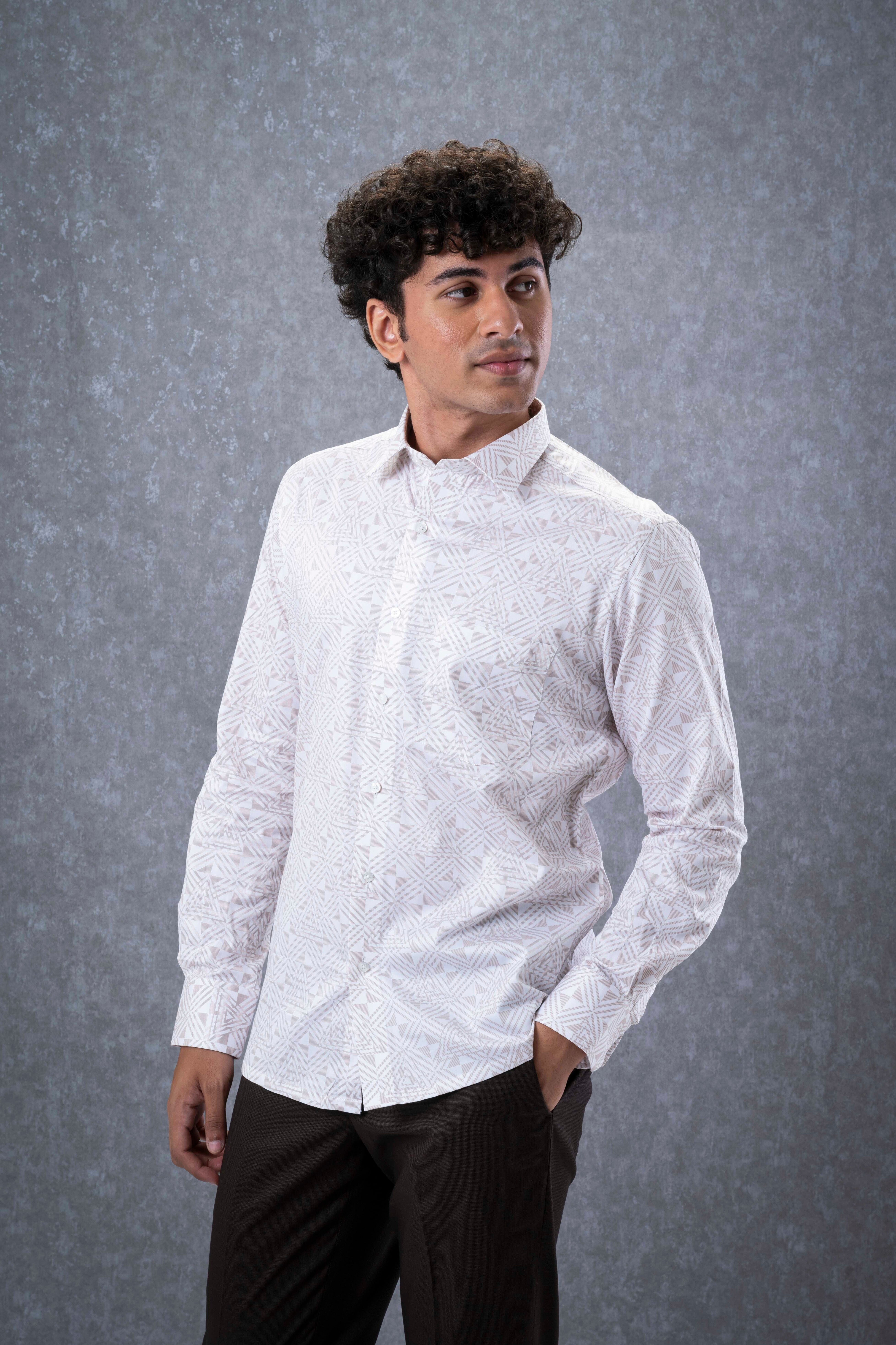 Earthy Geometric Shirt