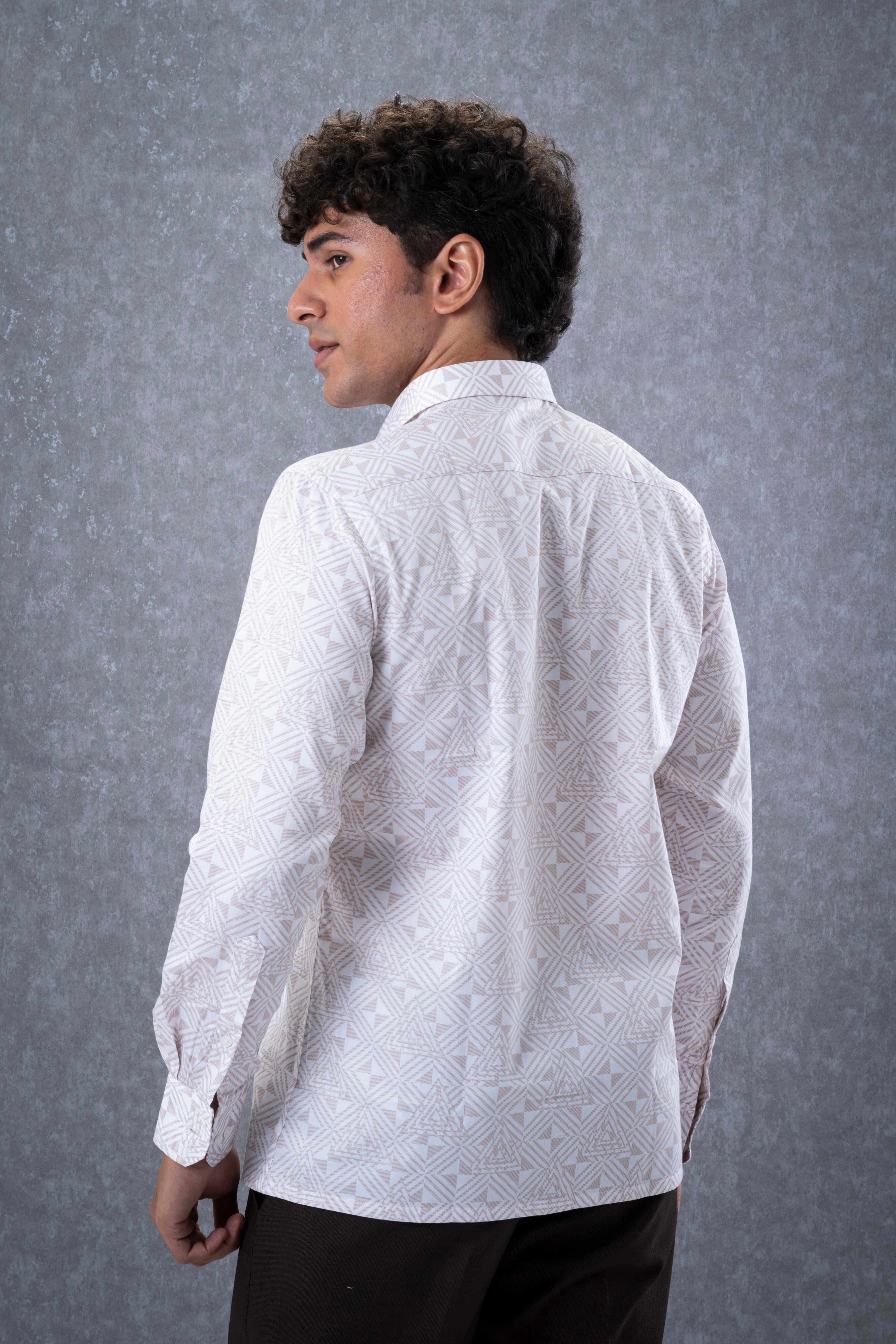 Earthy Geometric Shirt