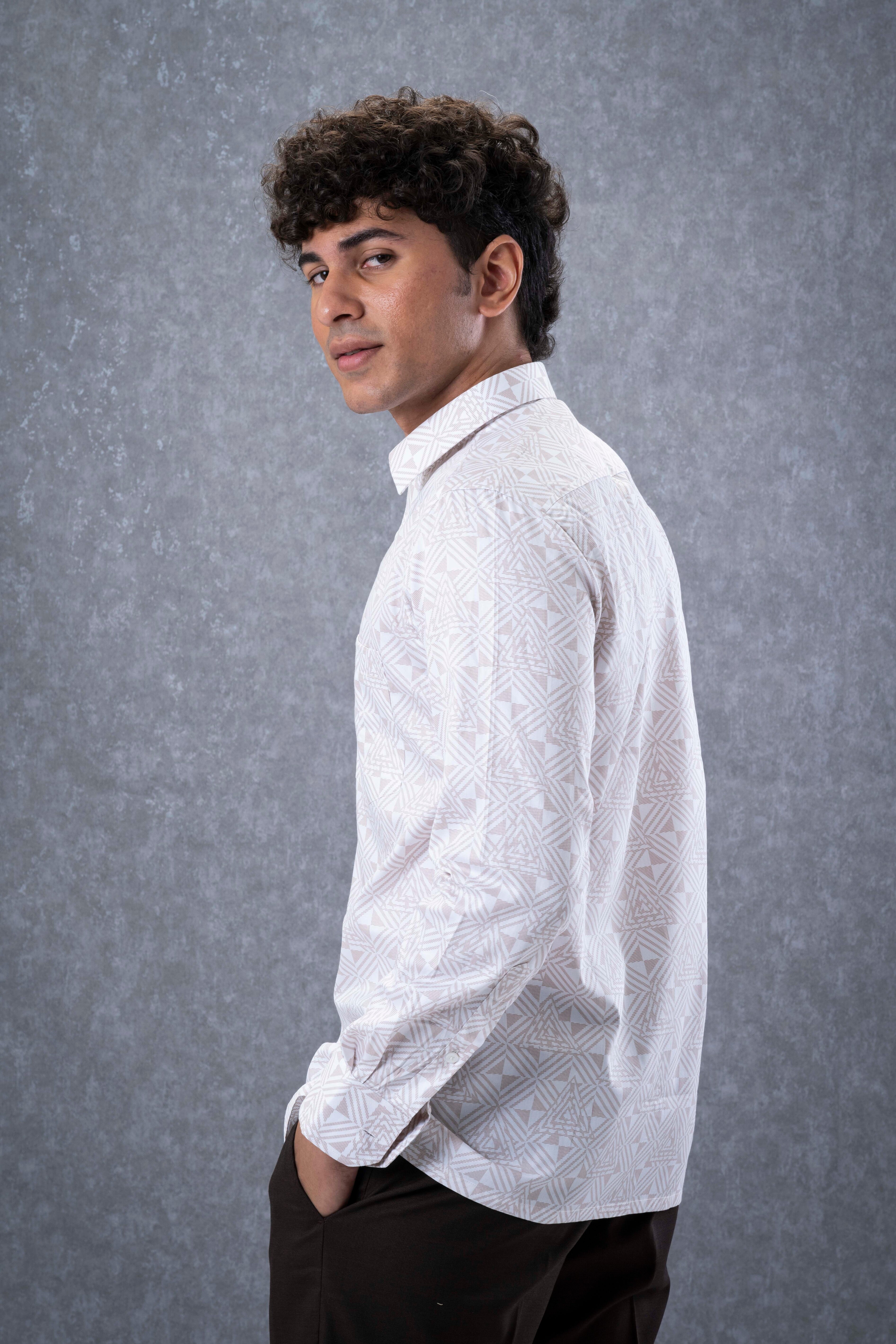 Earthy Geometric Shirt
