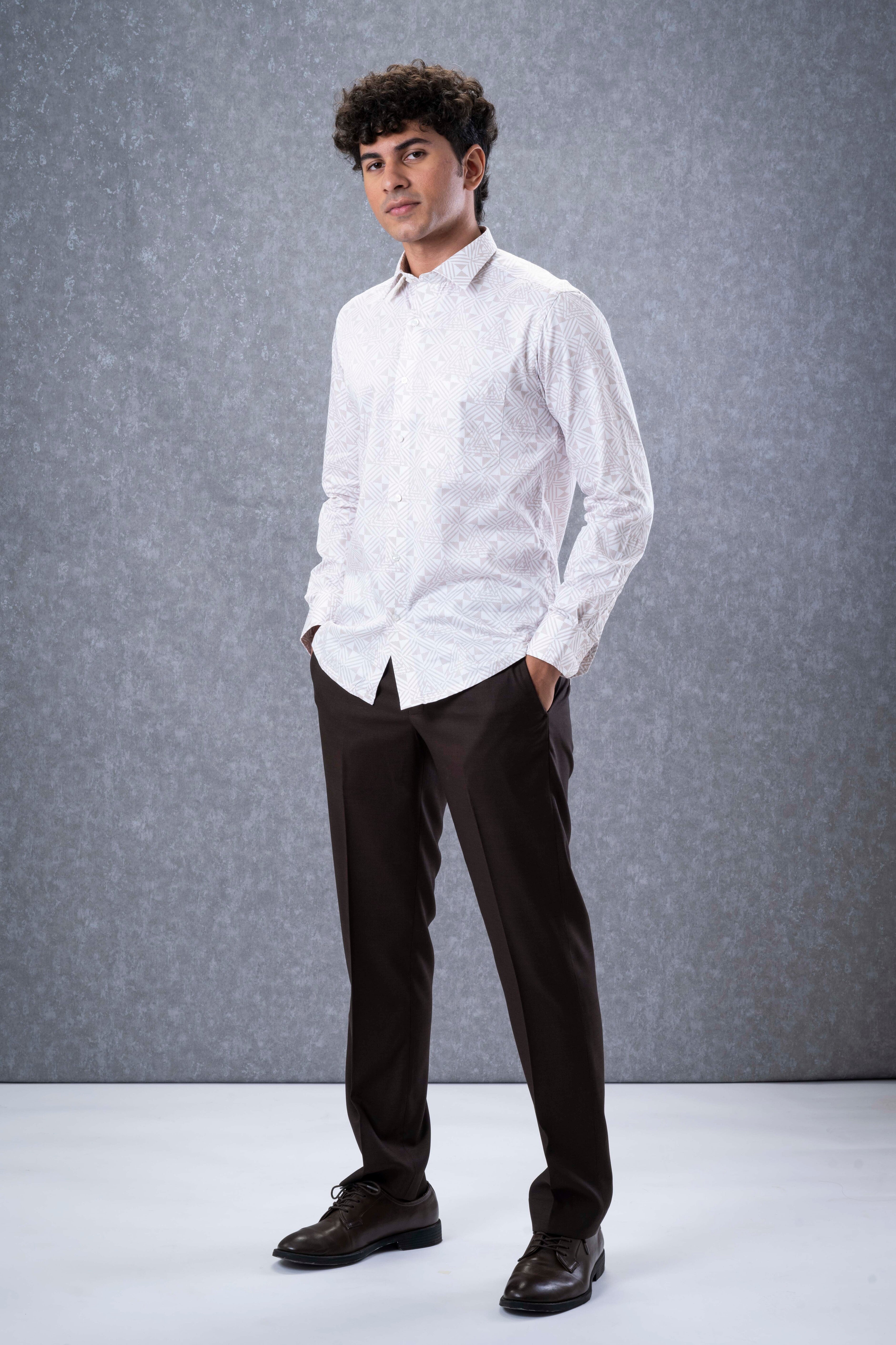 Earthy Geometric Shirt