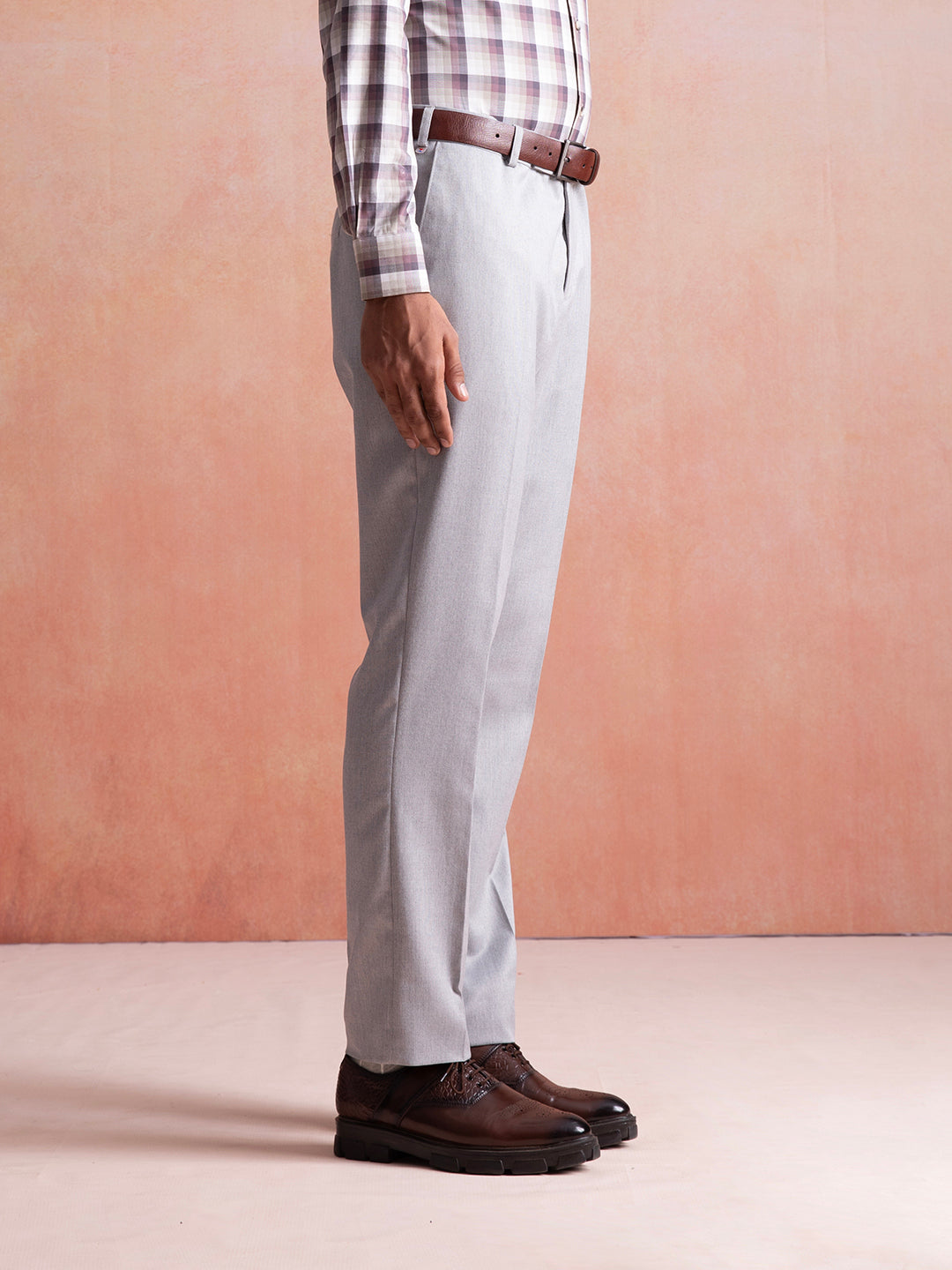 Light Grey Formal Trouser For Men -Sero