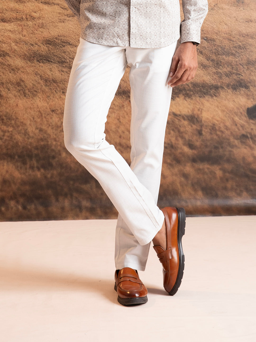 Luxe White Linen Trousers