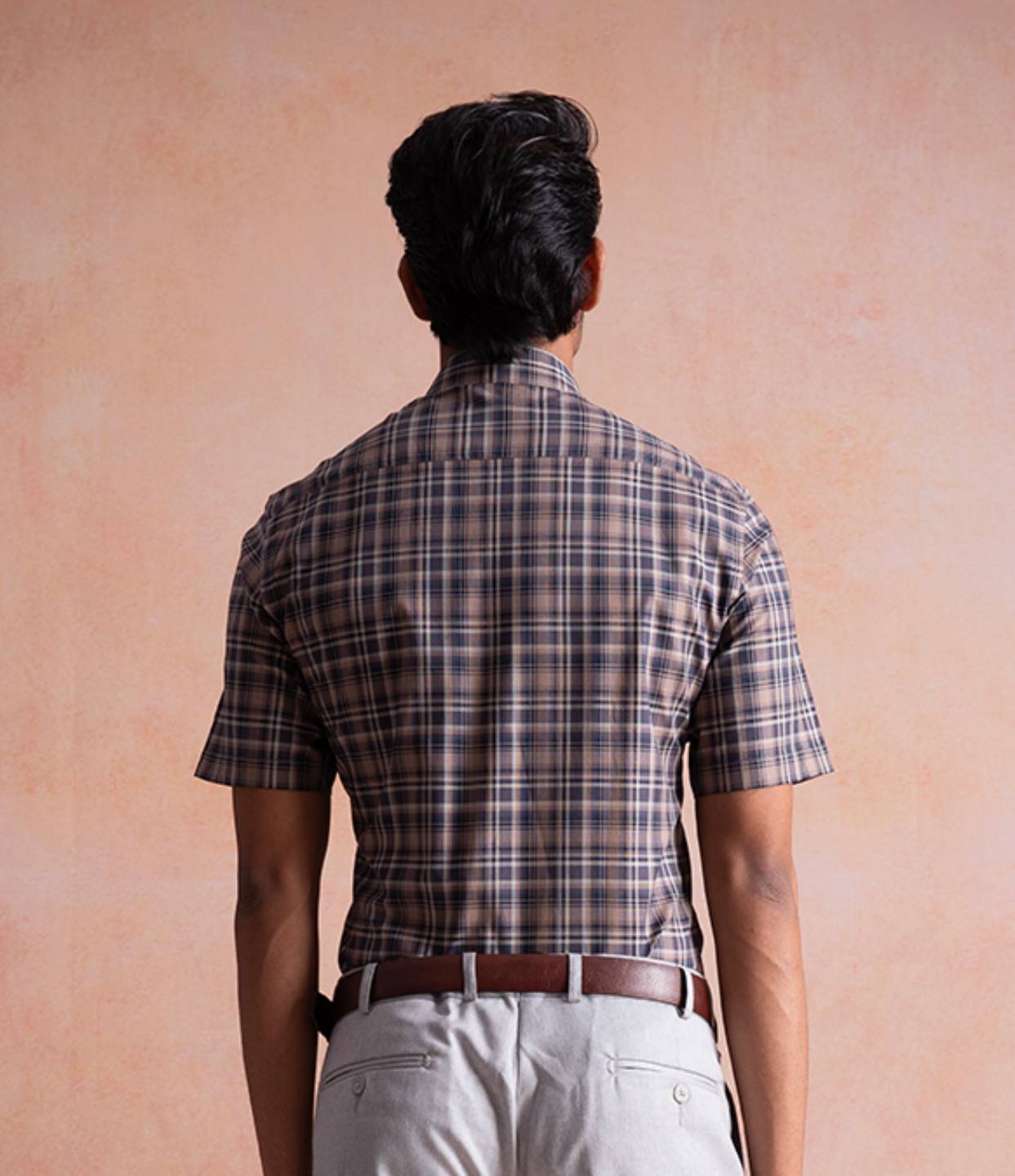 Premium Brown Checkered Shirt