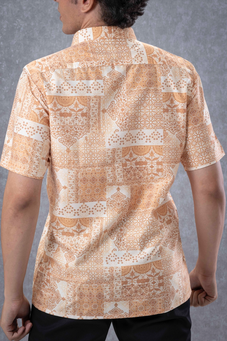 Yellow Puzzle Half Sleeves Shirt